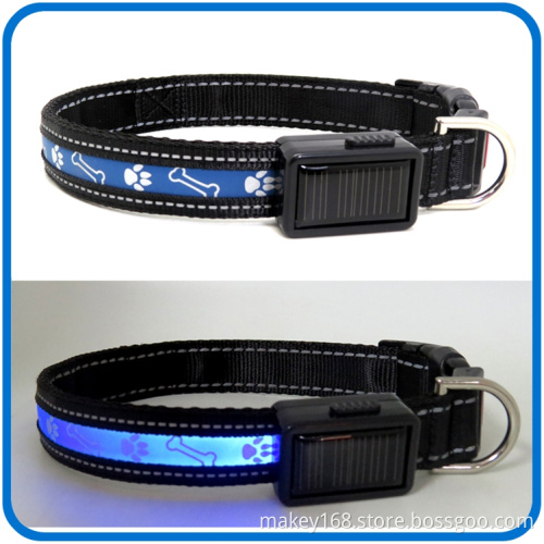 Glow In The Dark Blinking Reflective Pet Dog Collars